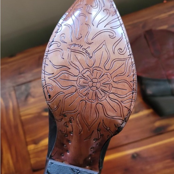 Tony Lama Red/Brown Boots - Picture 5 of 6